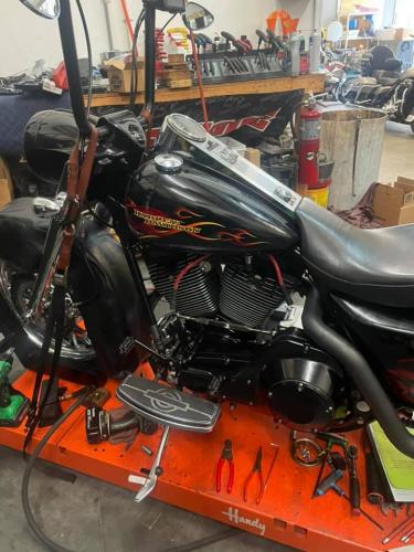 customized Harley Davidson motorcycle