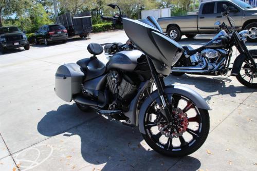 matte black custom motorcycle